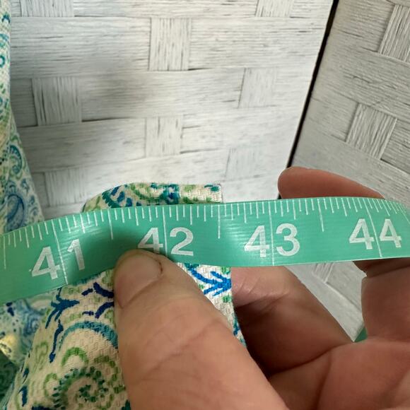 Talbots women’s dress square neck bodycon Paisley sheath feminine plus size - Picture 9 of 10